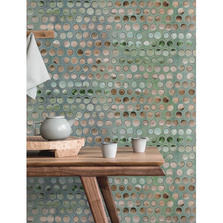 Papel pintado de círculos efecto 3d de estilo ecléctico - Eclectic Circles 676329