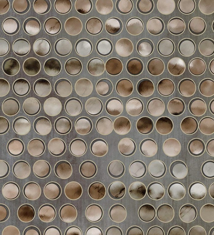 Papel pintado de círculos efecto 3d de estilo ecléctico - Eclectic Circles 676330