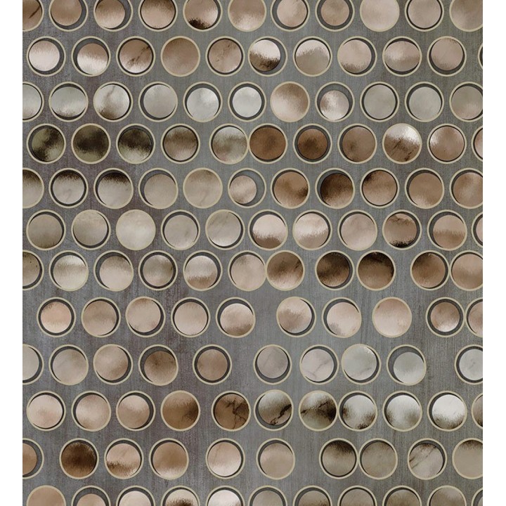 Papel pintado de círculos efecto 3d de estilo ecléctico - Eclectic Circles 676330