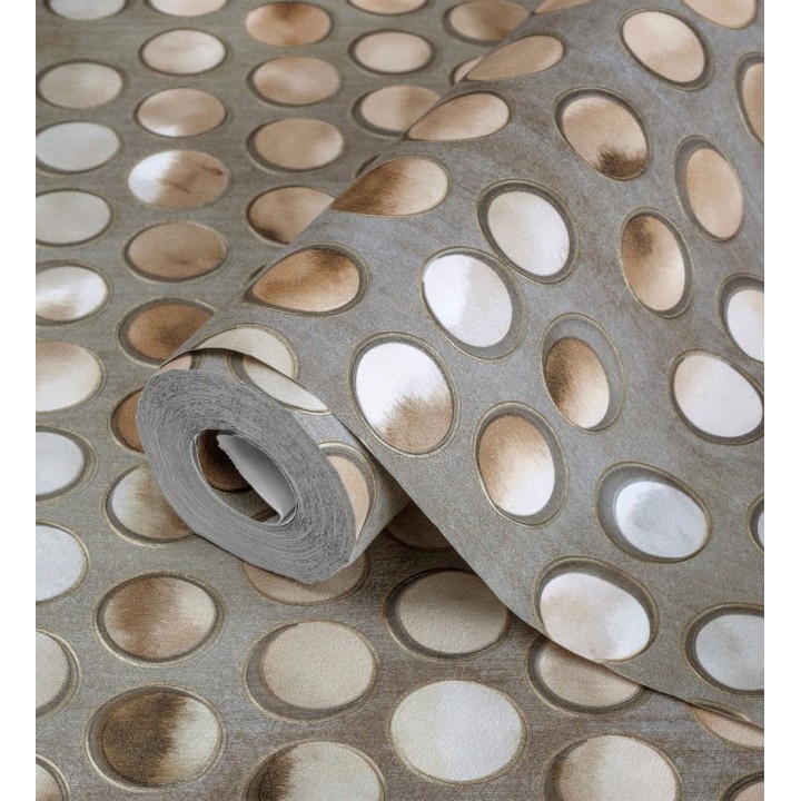 Papel pintado de círculos efecto 3d de estilo ecléctico - Eclectic Circles 676330