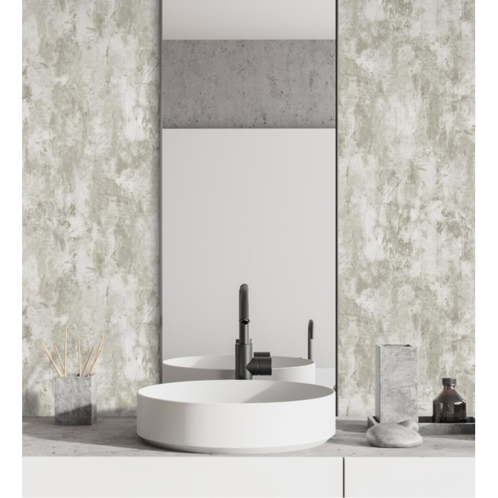 Papel pintado efecto hormigón con relieve - Myrtos Stone 676332