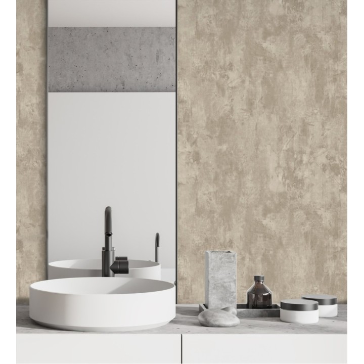 Papel pintado efecto hormigón con relieve - Myrtos Stone 676333