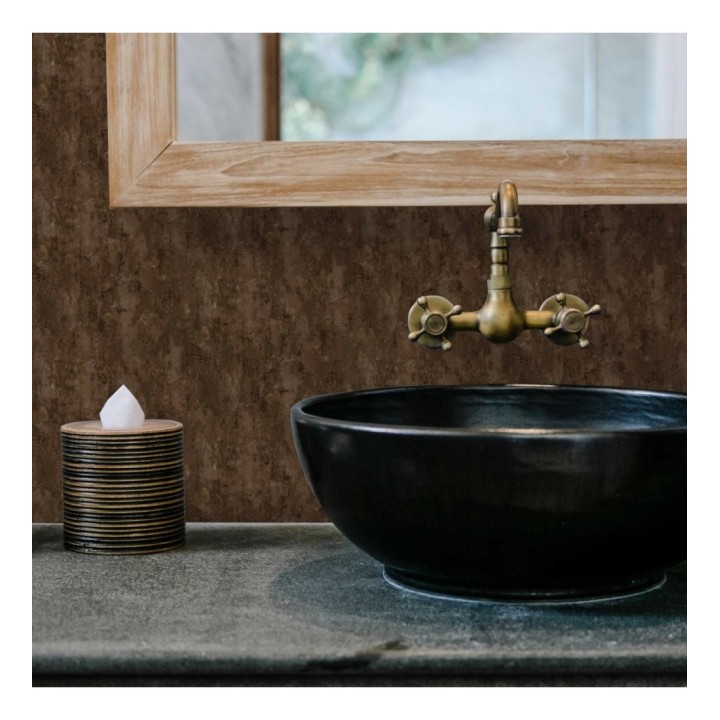 Papel pintado efecto hormigón con relieve - Myrtos Stone 676335