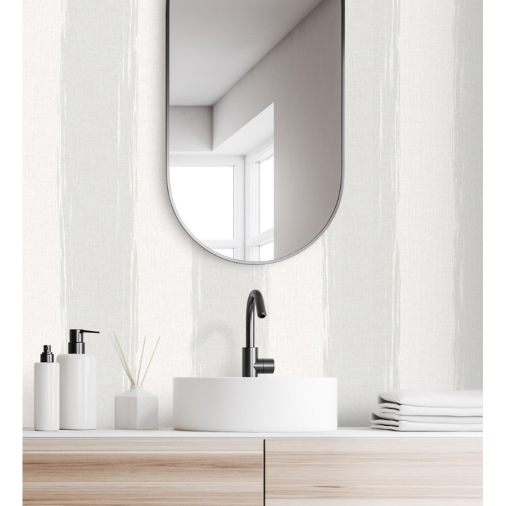 Papel pintado rayas con textura efecto textil - Tamil Etnik Stripe 676344