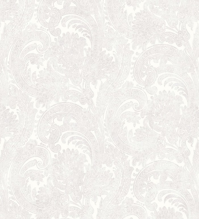 Papel pintado cachemir floral estilo hindú con efecto textura textil - Tamil Etnik 676347