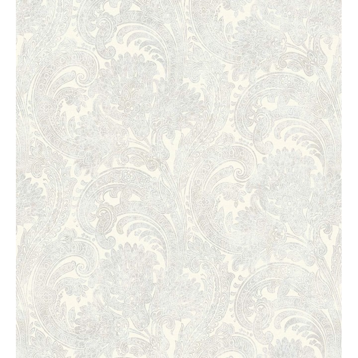 Papel pintado cachemir floral estilo hindú con efecto textura textil - Tamil Etnik 676348