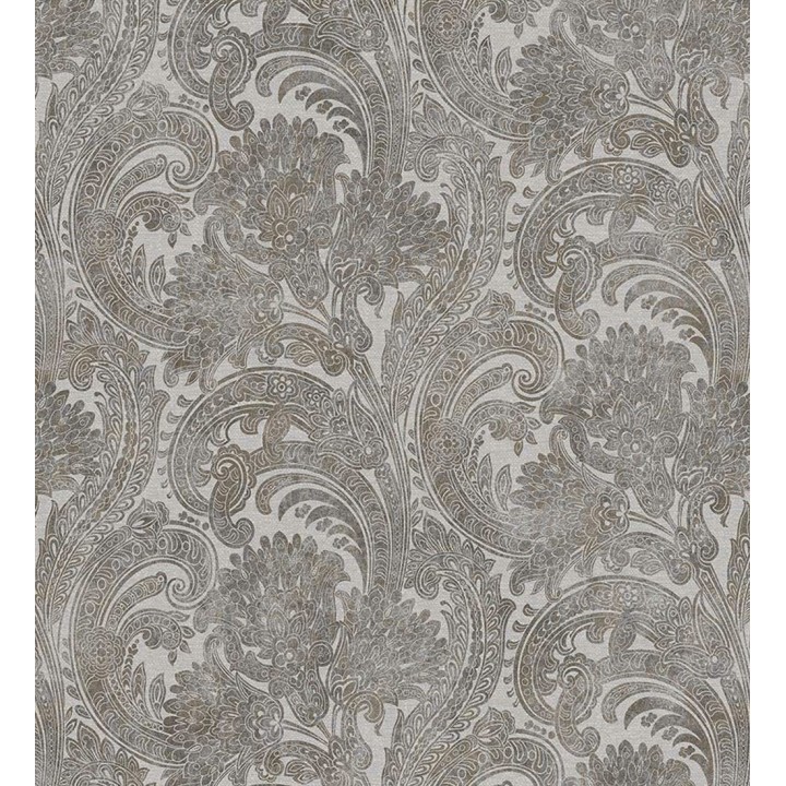 Papel pintado cachemir floral estilo hindú con efecto textura textil - Tamil Etnik 676350