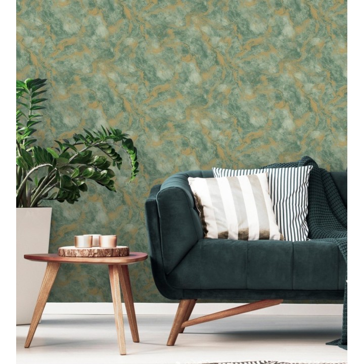 Papel pintado estuco y toques metalizados con relieve - Neptune Stone Texture 676356