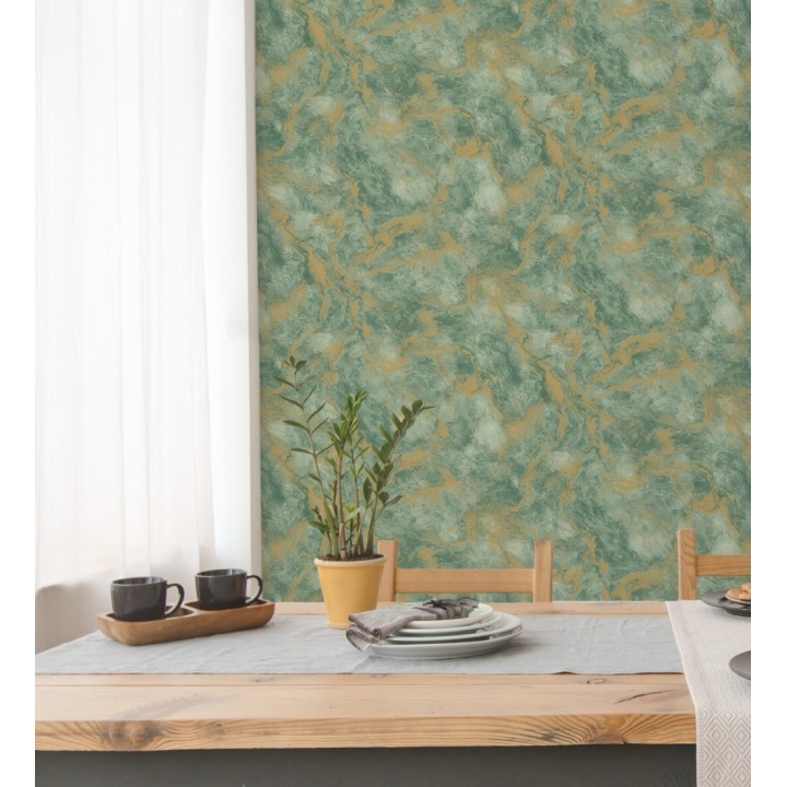 Papel pintado estuco y toques metalizados con relieve - Neptune Stone Texture 676356