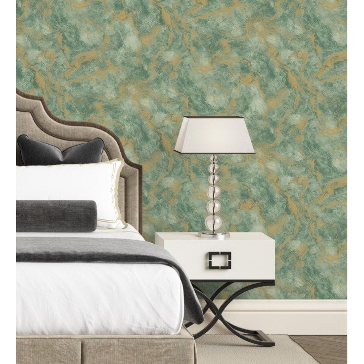 Papel pintado estuco y toques metalizados con relieve - Neptune Stone Texture 676356