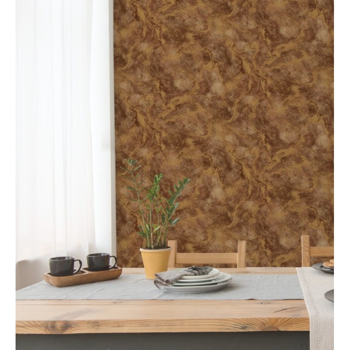 Papel pintado estuco y toques metalizados con relieve - Neptune Stone Texture 676358