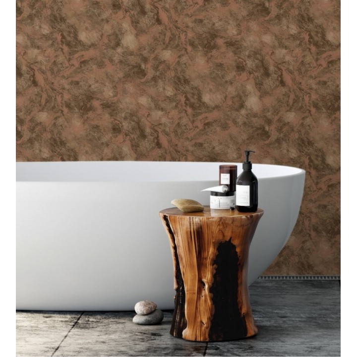 Papel pintado estuco y toques metalizados con relieve - Neptune Stone Texture 676359