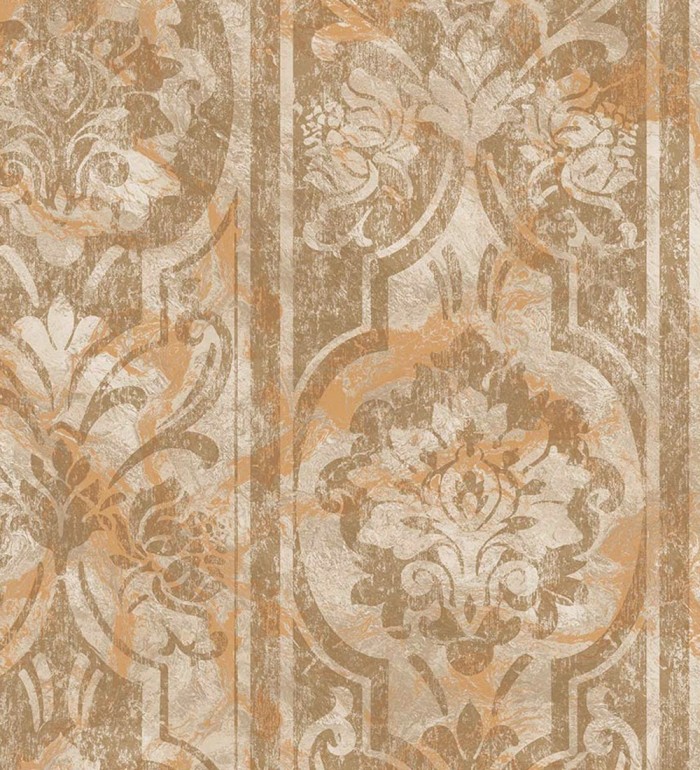 Papel pintado de estilo victoriano sobre estuco con relieve - Neptune Stone 676362