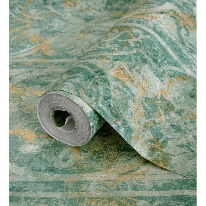 Papel pintado de estilo victoriano sobre estuco con relieve - Neptune Stone 676363