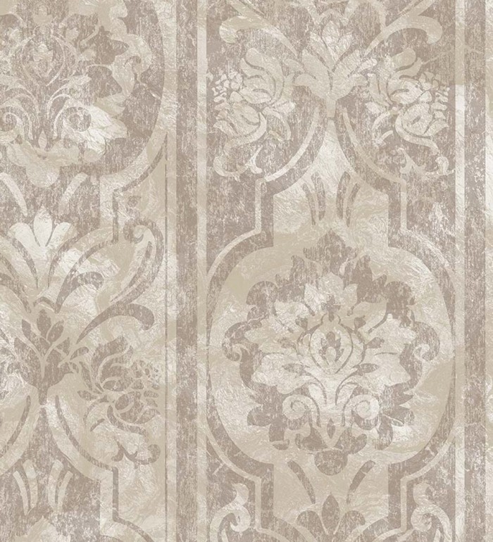 Papel pintado de estilo victoriano sobre estuco con relieve - Neptune Stone 676364
