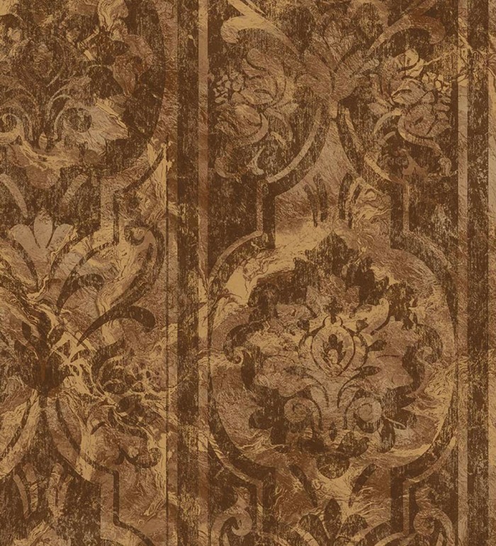 Papel pintado de estilo victoriano sobre estuco con relieve - Neptune Stone 676365