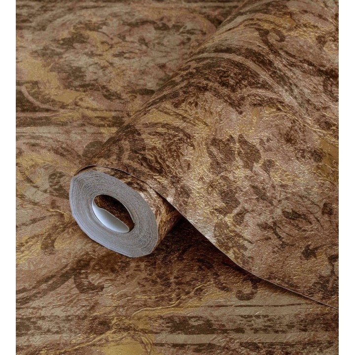 Papel pintado de estilo victoriano sobre estuco con relieve - Neptune Stone 676365