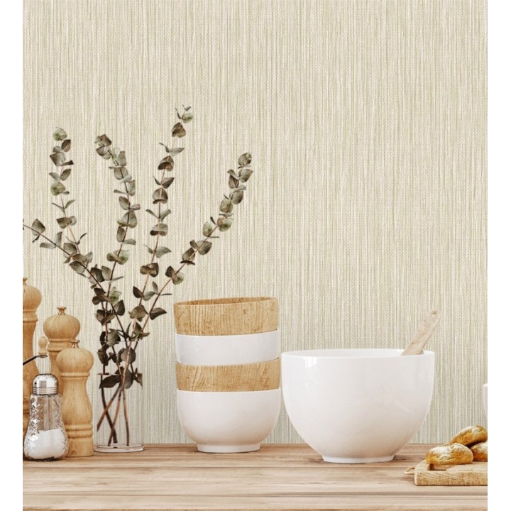 Papel pintado efecto fibra vegetal con relieve - Saratov Texture 676384
