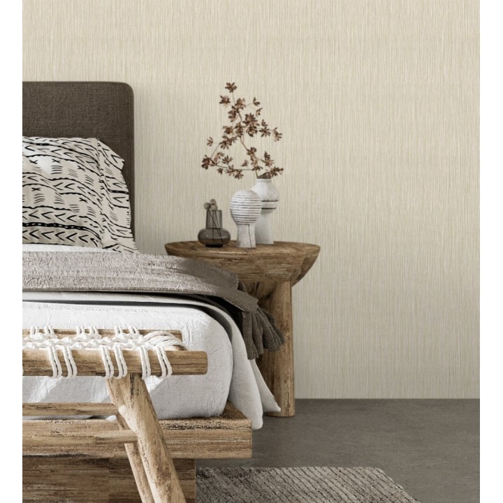 Papel pintado efecto fibra vegetal con relieve - Saratov Texture 676384