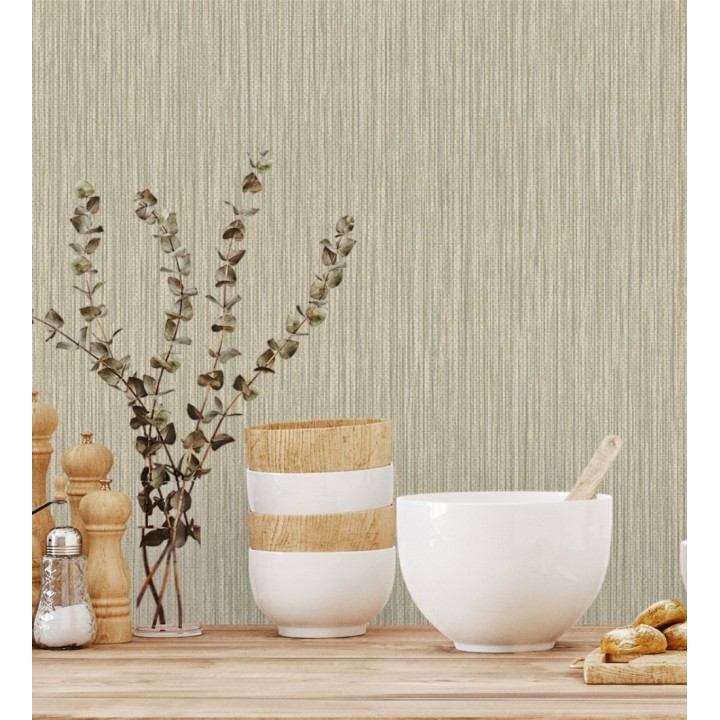 Papel pintado efecto fibra vegetal con relieve - Saratov Texture 676386