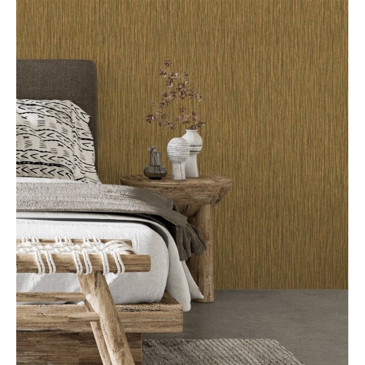 Papel pintado efecto fibra vegetal con relieve - Saratov Texture 676387
