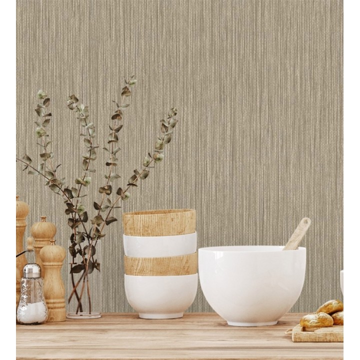 Papel pintado efecto fibra vegetal con relieve - Saratov Texture 676389
