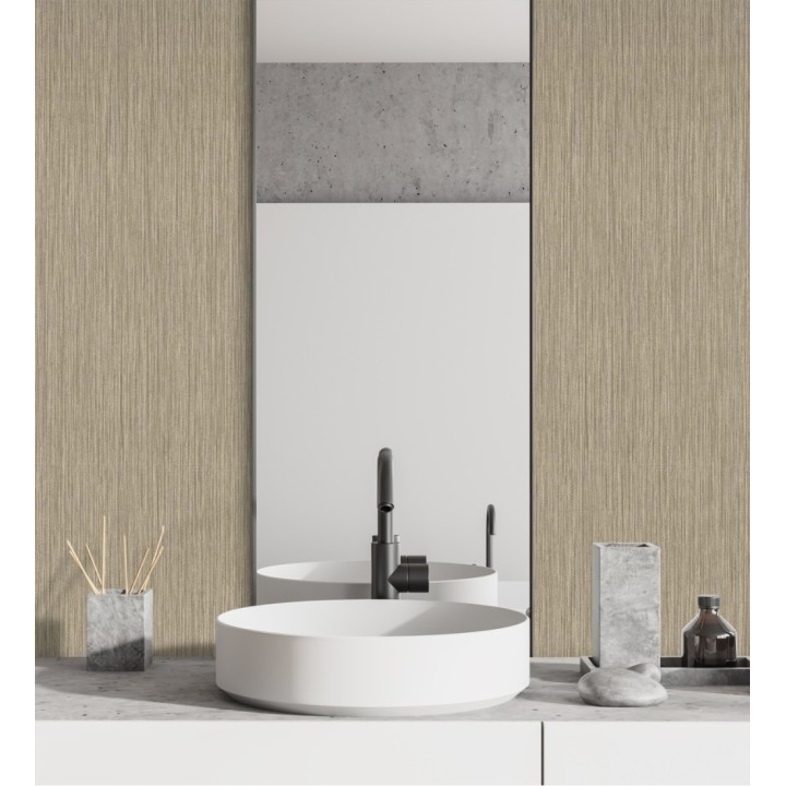 Papel pintado efecto fibra vegetal con relieve - Saratov Texture 676389