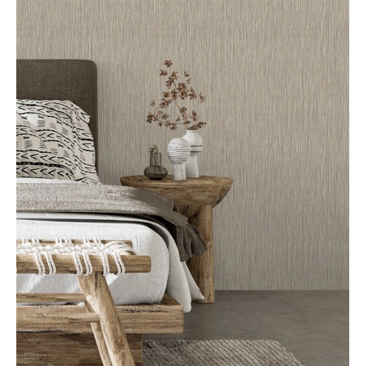 Papel pintado efecto fibra vegetal con relieve - Saratov Texture 676390