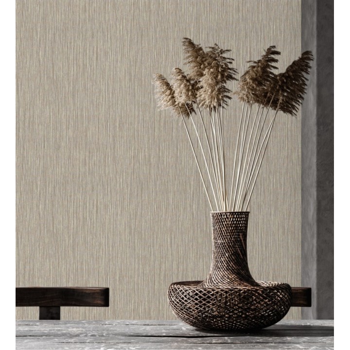 Papel pintado efecto fibra vegetal con relieve - Saratov Texture 676390