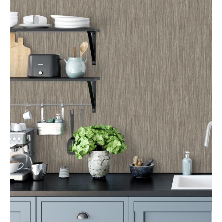 Papel pintado efecto fibra vegetal con relieve - Saratov Texture 676391