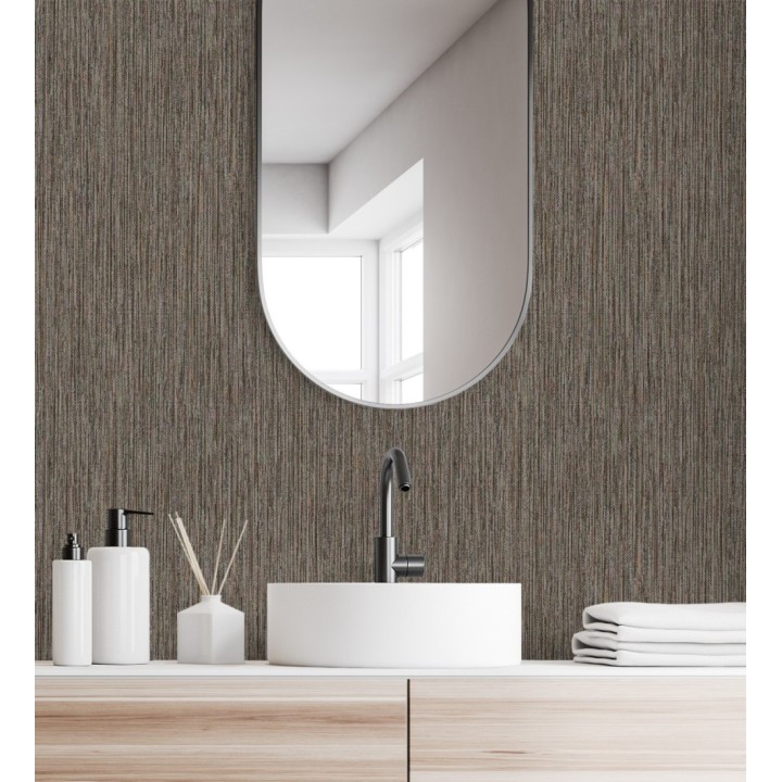 Papel pintado efecto fibra vegetal con relieve - Saratov Texture 676392