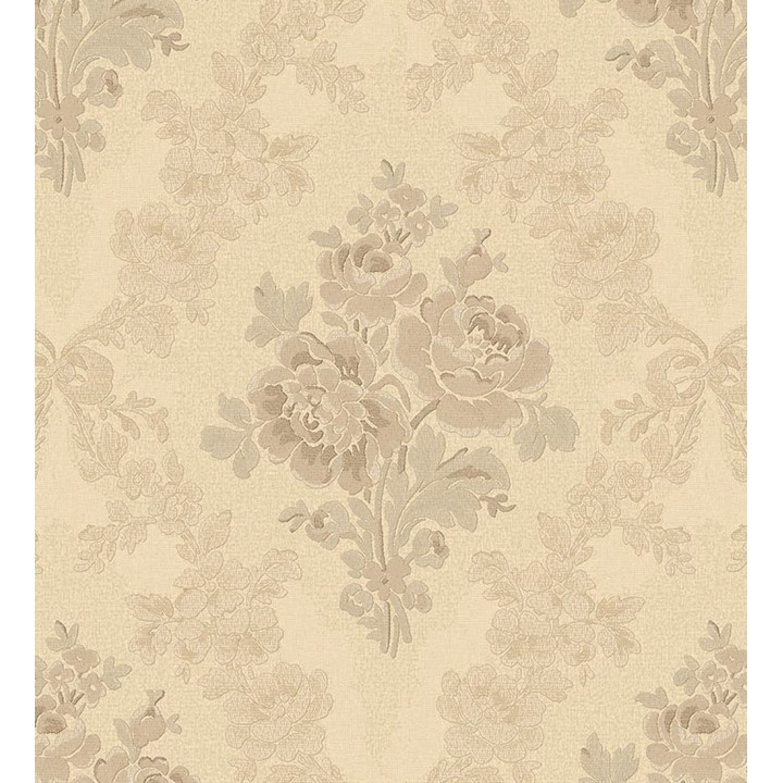 Papel pintado flores barrocas bordadas en relieve - Romanov Gardens 676394