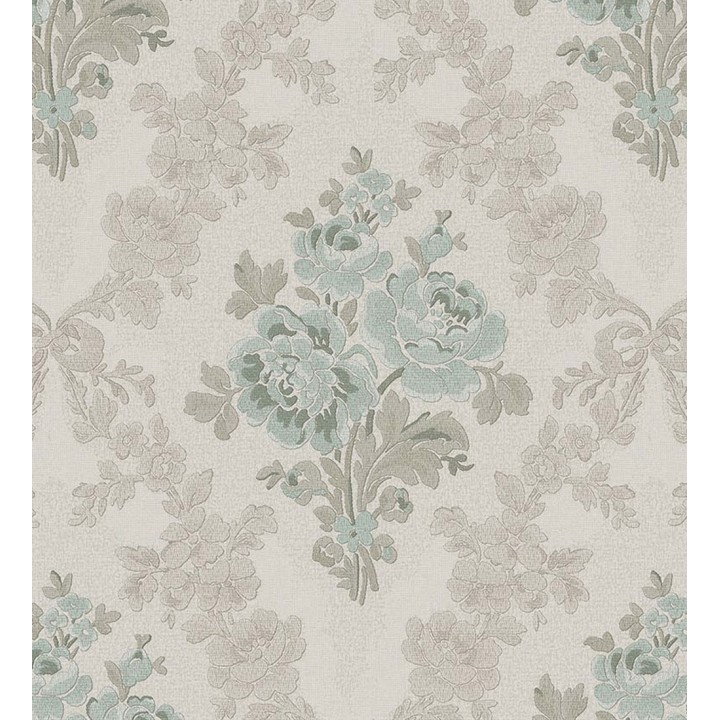 Papel pintado flores barrocas bordadas en relieve - Romanov Gardens 676395