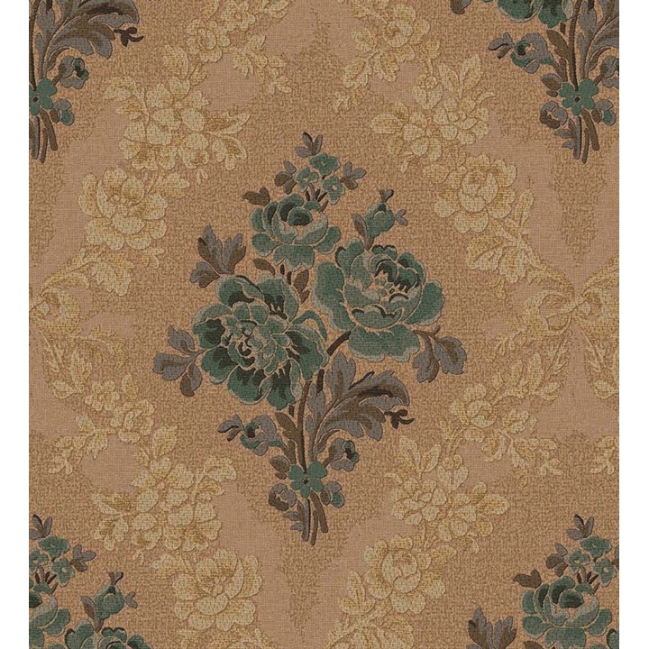 Papel pintado flores barrocas bordadas en relieve - Romanov Gardens 676397