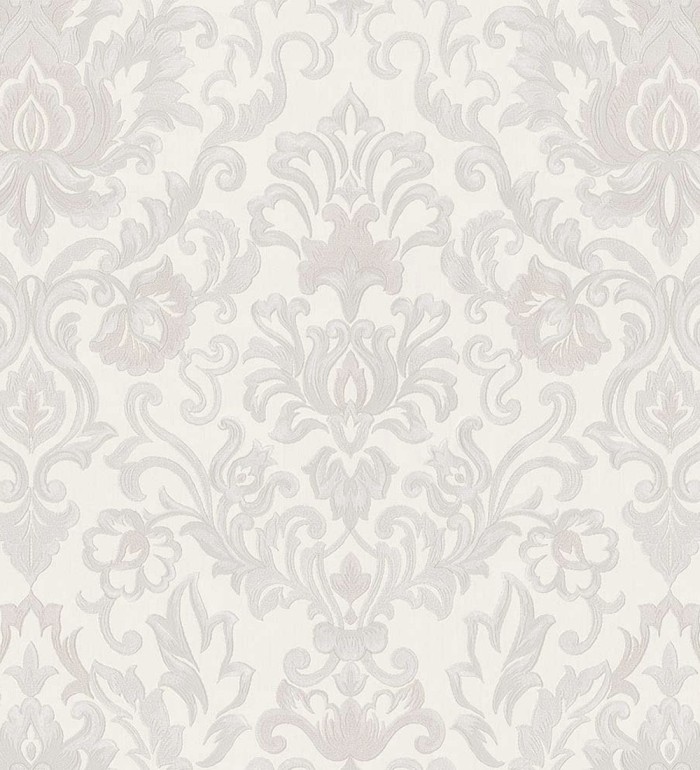 Papel pintado damasco lujoso efecto bordado con relieve - Darinka 676404