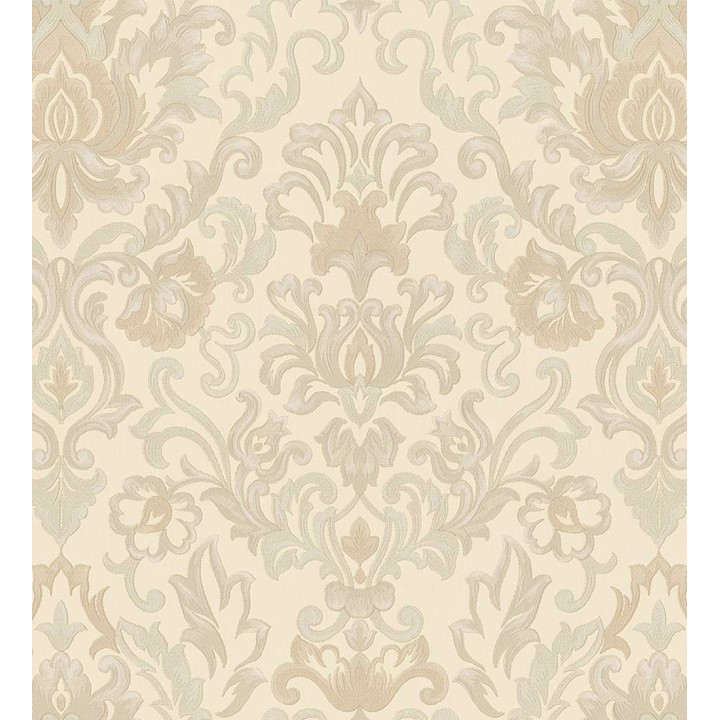 Papel pintado damasco lujoso efecto bordado con relieve - Darinka 676405