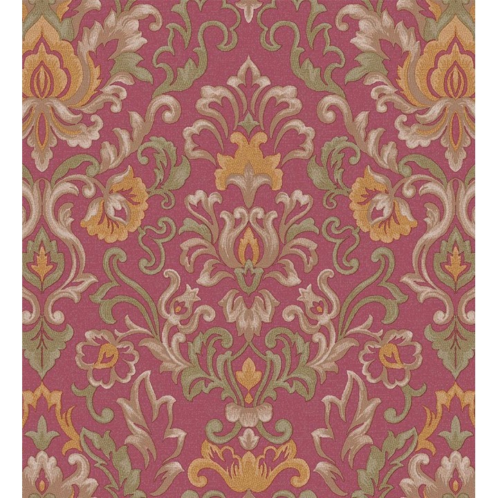 Papel pintado damasco lujoso efecto bordado con relieve - Darinka 676408