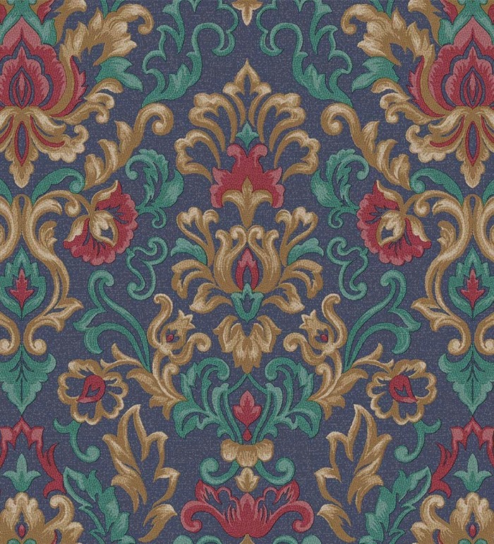 Papel pintado damasco lujoso efecto bordado con relieve - Darinka 676409