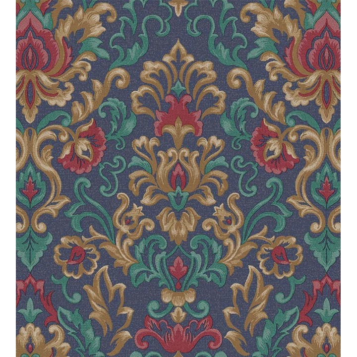 Papel pintado damasco lujoso efecto bordado con relieve - Darinka 676409