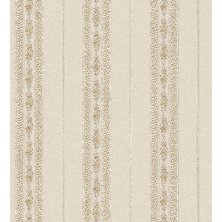 Papel pintado rayas con efecto bordado en relieve - Alexander Stripe 676426