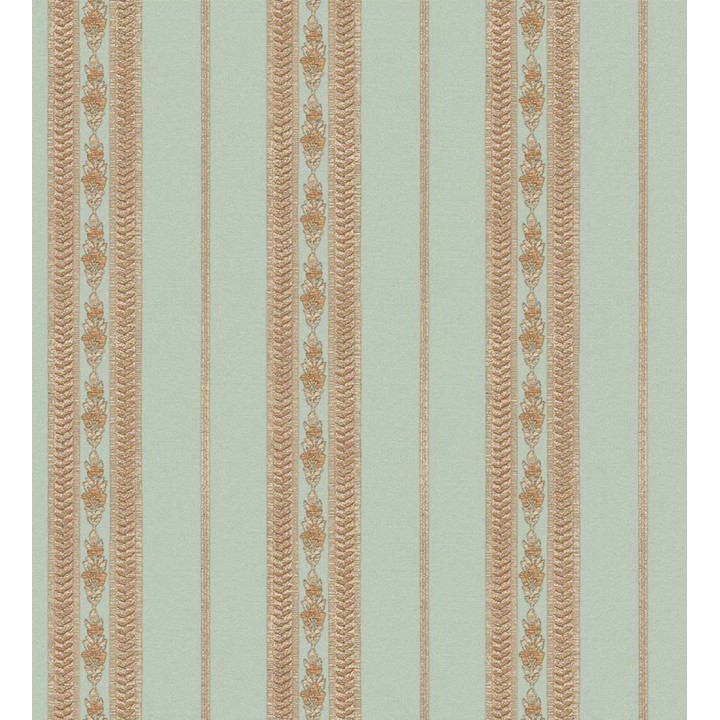 Papel pintado rayas con efecto bordado en relieve - Alexander Stripe 676428