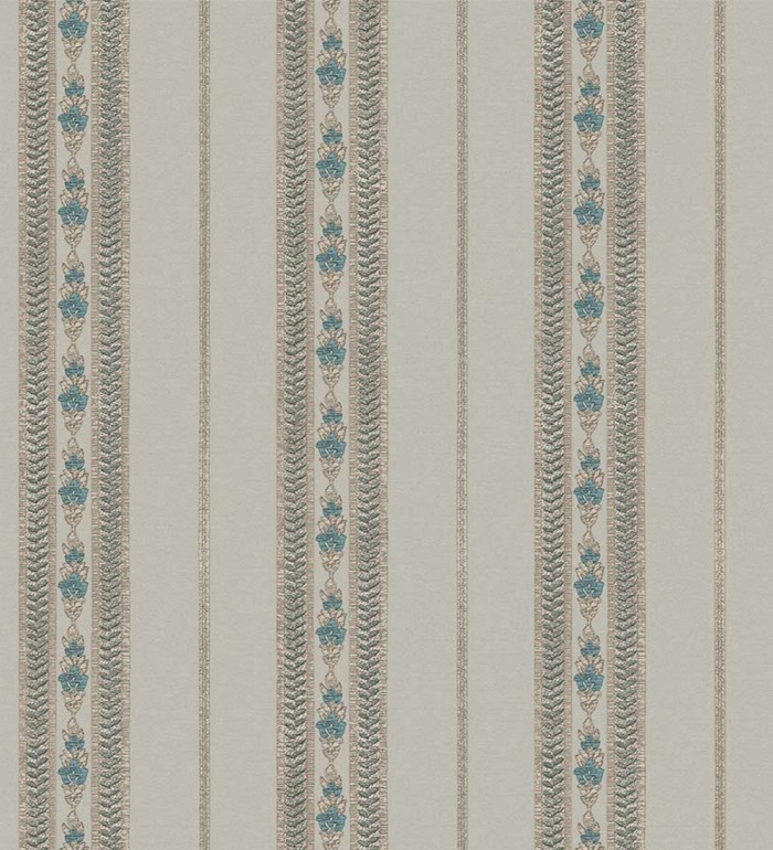 Papel pintado rayas con efecto bordado en relieve - Alexander Stripe 676429