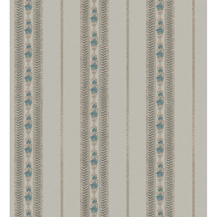 Papel pintado rayas con efecto bordado en relieve - Alexander Stripe 676429