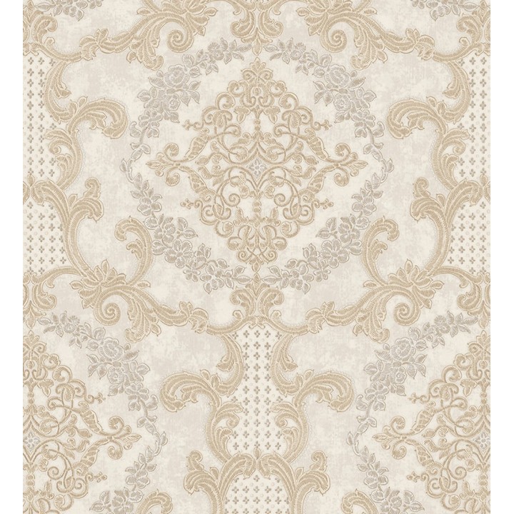 Papel pintado damasco barroco con efecto bordado en relieve - Istambul Palace 676842