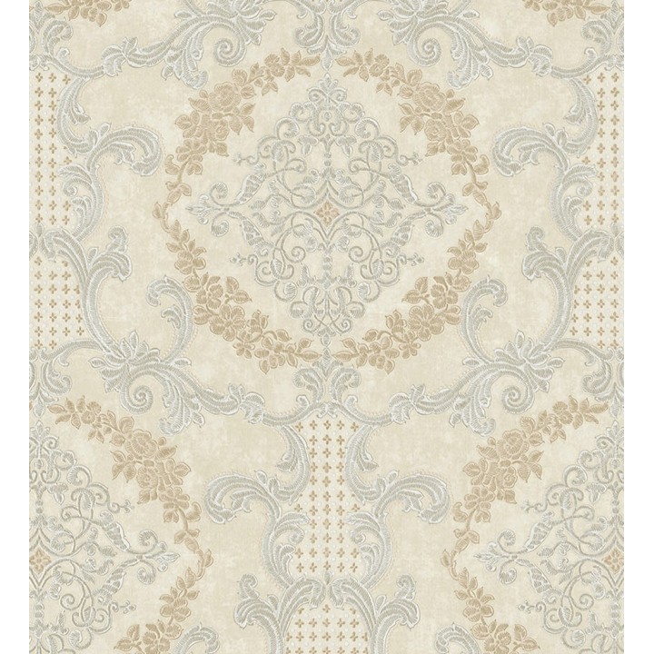 Papel pintado damasco barroco con efecto bordado en relieve - Istambul Palace 676843