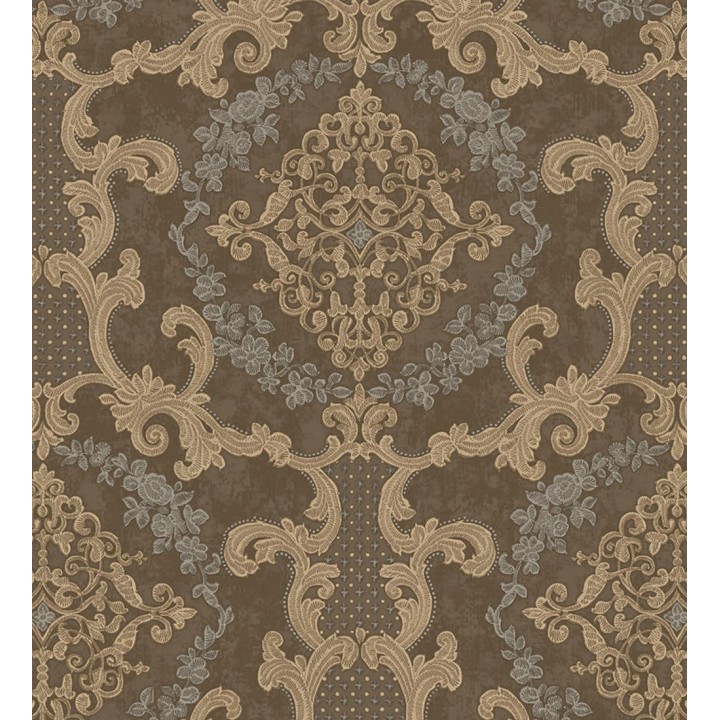 Papel pintado damasco barroco con efecto bordado en relieve - Istambul Palace 676846