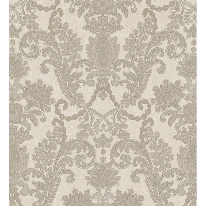 Papel pintado damasco hindú con efecto bordado en relieve - Selim Imperial 676853