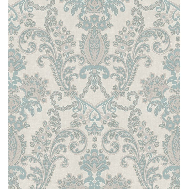 Papel pintado damasco hindú con efecto bordado en relieve - Selim Imperial 676855