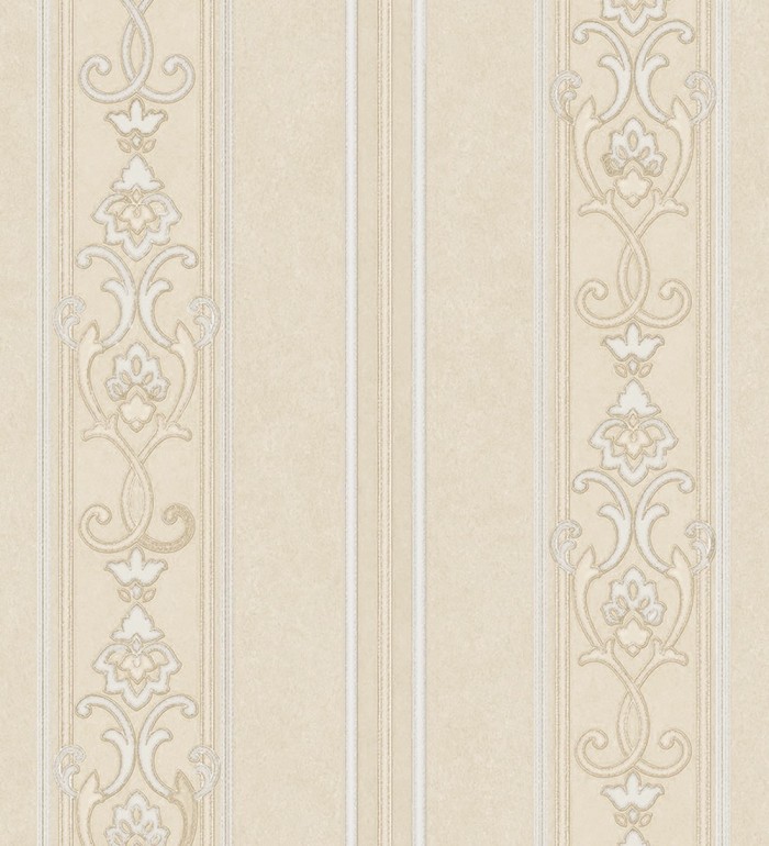 Papel pintado rayas ornamentales con relieves - Osman Classic Stripe 676857