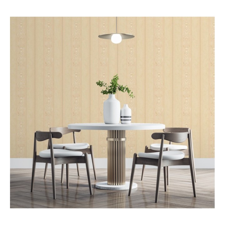 Papel pintado rayas ornamentales con relieves - Osman Classic Stripe 676859